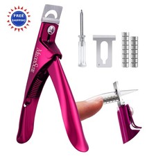 Acrylic Nail Clippers 15pcs Magnet Sizers Professional Trimmer Manicure Tool