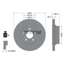 Textar 92115505 Bremsscheibe Hinterachse für Mercedes Benz Mercedes Benz Textar 92115505 Bremsscheibe Hinterachse für Mercedes Benz Mercedes Benz