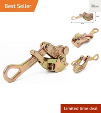 2 T Cable Grip Wire Grip Steel Rope Jaw Pulle...