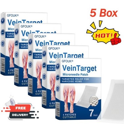 5Box GFOUK Vein Target Microdarts Patch - Improves Blood Circulation 2026 New