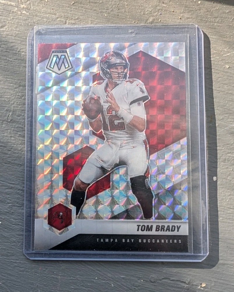 2021 Panini Mosaic Tom Brady Prizm #186 Tampa Bay Buccaneers Patriots HOF