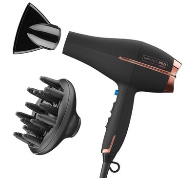 Infinitipro by Conair Pro 1875 W AC Motor Hair Dryer w/Ceramic Technology, Black