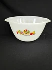 Fire King Anchor Hocking Rooster Cinderella Milk Glass Mixing Bowl
