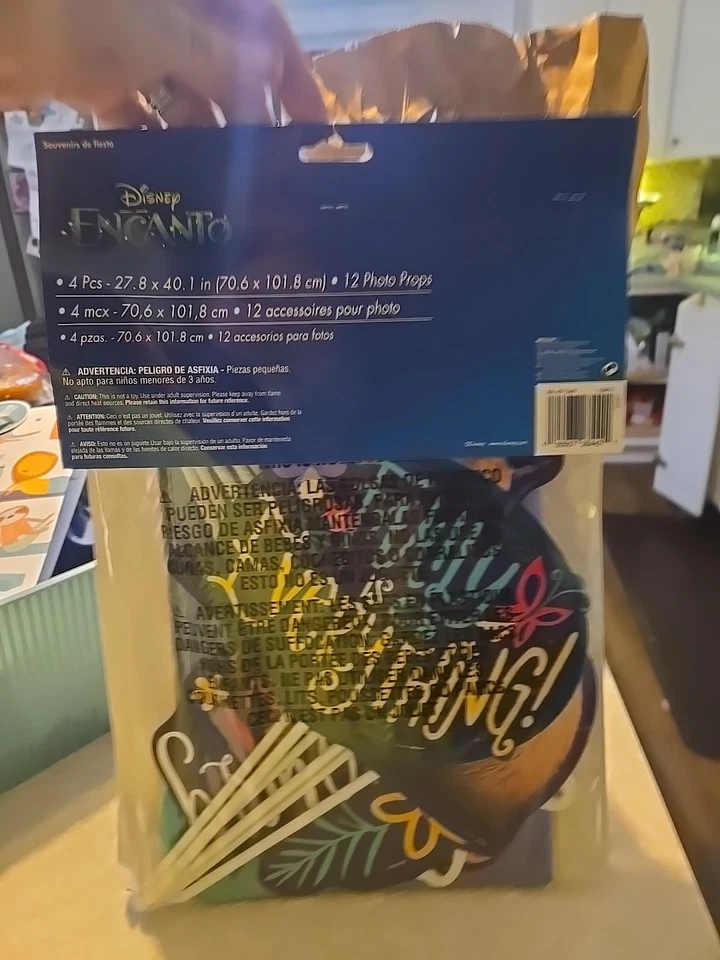 Disney Encanto Birthday Scene Setter Wall Decoration Kit Backdrop With Props - Image 2 of 4