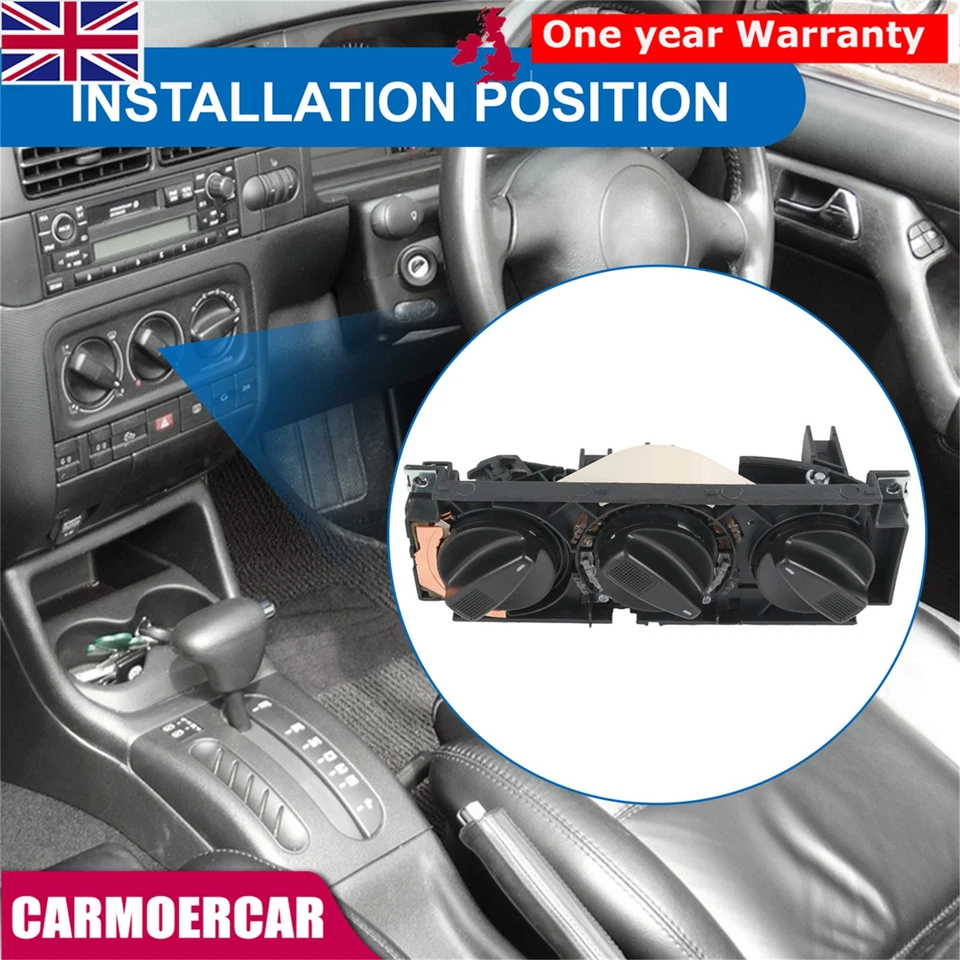 AC Heater Control Switch for VW Transporter T4 1993-2003 1H0820045B 1H0 820 045D - Image 4 of 4