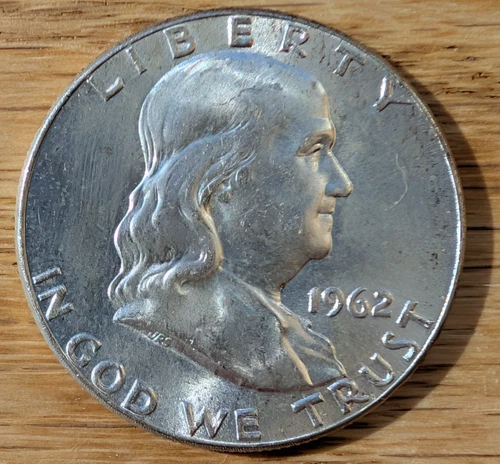 1962 Franklin Half Dollar- Choice Brilliant Uncirculated Luster