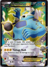 Thundurus EX (98 Full Art) Holo Ultra Rare XY - Roaring Skies 98/108 HP on eBay