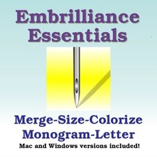 Embrilliance Essentials Lettering  Editing Machine Embroidery Software