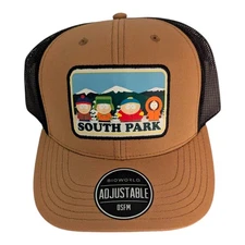 South Park Embroidered Trucker Hat Brown & Black Adjustable OSFM Brand New w/Tag