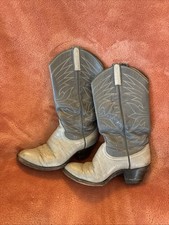 Dan Post Grey Vintage Leather Women s Boots Size 6 In Box Cowgirl Antique