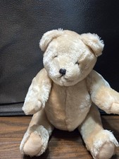 Vintage 15" Jointed Tan Plush Craft Teddy Bear