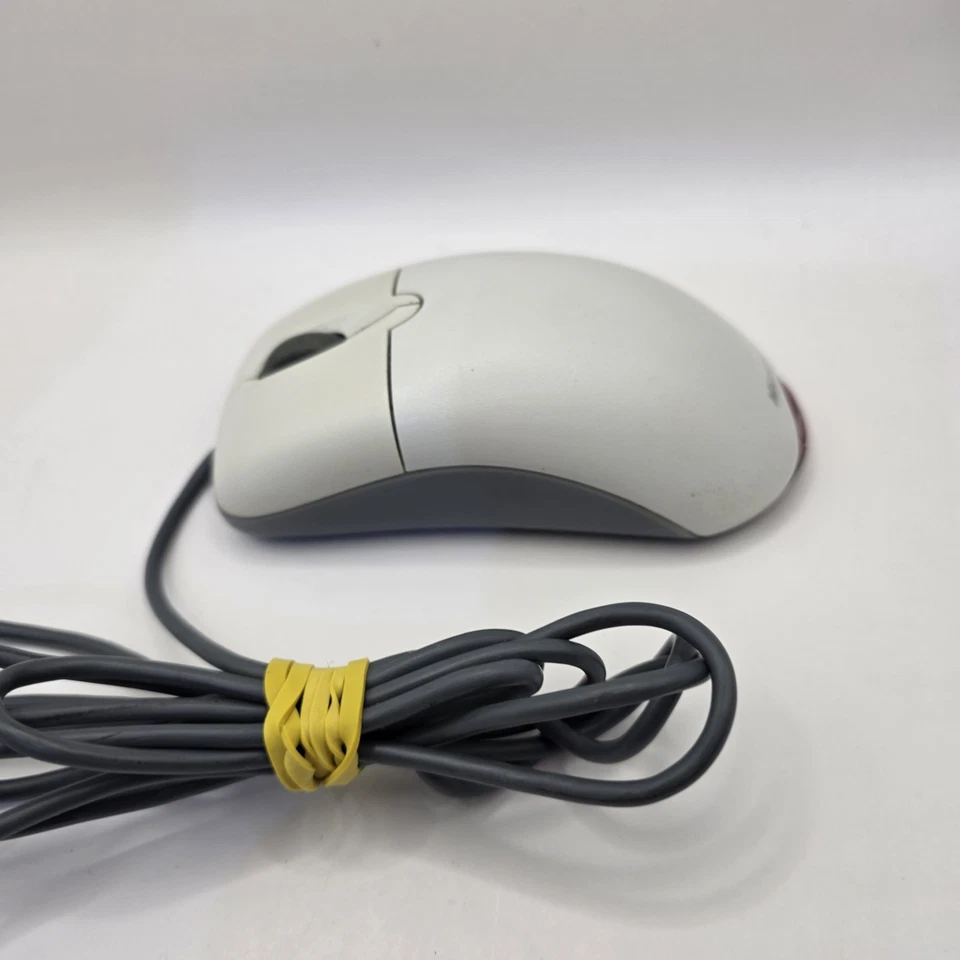 Microsoft Wheel Mouse Optical 1.1A White USB and PS2 Tested X802382 *READ* - Image 3 of 4