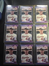 1989 Donruss CURT SCHILLING Rookie Card #635 - Lot of 9 - Baltimore ORIOLES 