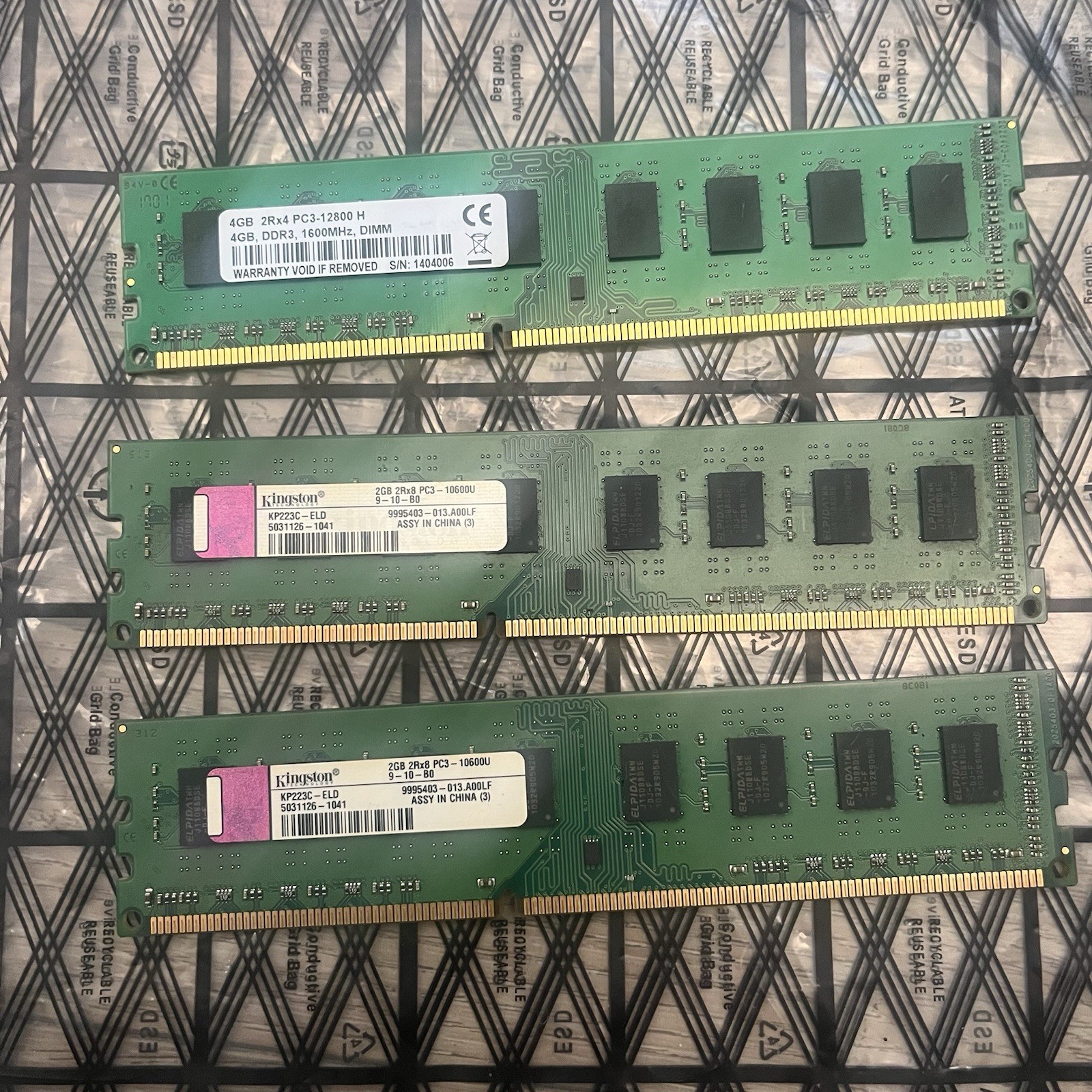 DDR3 Lot Kingston 8GB DDR3 Desktop RAM
