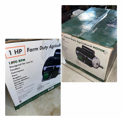 Smith+Jones 1HP Farm Duty Motor 1800 RPM 115/230V TEFC Single Phase Rev
