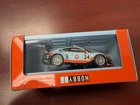 Tarmac Works iXO Models "Porsche 911 GT3 R" Gulf 12H 2018 w/Box & Display Case
