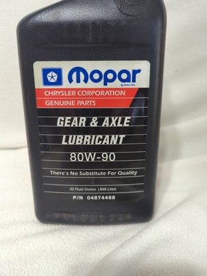 Genuine Mopar Gear & Axle Lubricant SAE 80W-90 P/N 04874468 | eBay