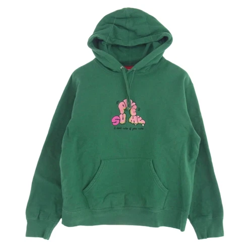 Sweat à capuche Supreme 21SS Don't Care pull à capuche vert occasion LIFE 0