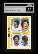 1978 Topps #503 O.J. Simpson / Bob Chandler / Tony Greene / Sherman White - Raw