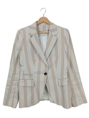 ZARA BASIC Kurz-Blazer Damen Blazer Gr. DE 38 creme-weiß Casual-Look