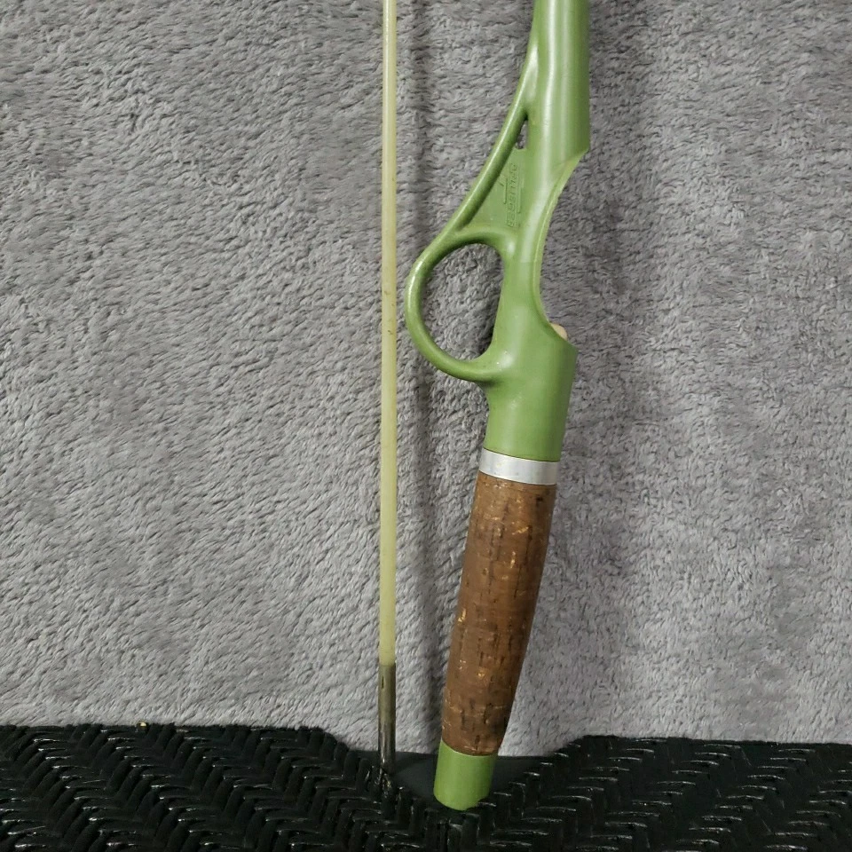 Винтажный зеленый PFLUEGER 660 P стекловолокно модель 5'6" 2 изделия кастинг удочка рыбалки - Изображение 2 из 4