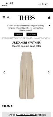 ALEXANDRE VAUTHIER High Waist Palazzo Pants