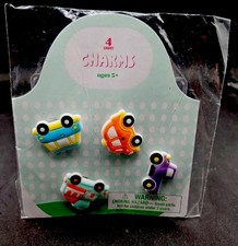NWT 4 Count Croc Charms Assorted Colors Vehicles Playful Whimsical