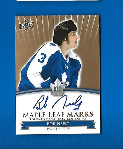 2017-18 TORONTO MAPLE LEAFS CENTENNIAL LEAF MARKS AUTOGRAPH & AKA CARD SEE LIST - Picture 13 of 91