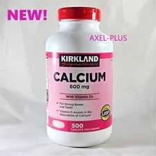 Kirkland Signature Calcium 600 mg. with Vitamin D3, 500 Tablets