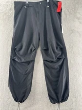 032c Pants Mens Size XXL Black Nylon Jogger Drawstring Bottoms Italy