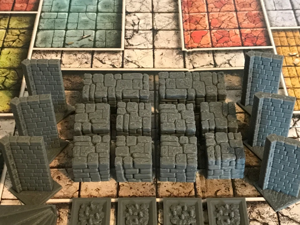 HeroQuest 35-teiliges Dungeon Scatter Scenery Set - Secret Door - Pit Trap - Block - Bild 3 von 4