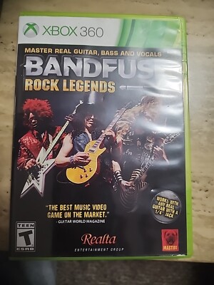 BandFuse: Rock Legends  (Xbox 360, 2013) Tested No Manual or Dongle