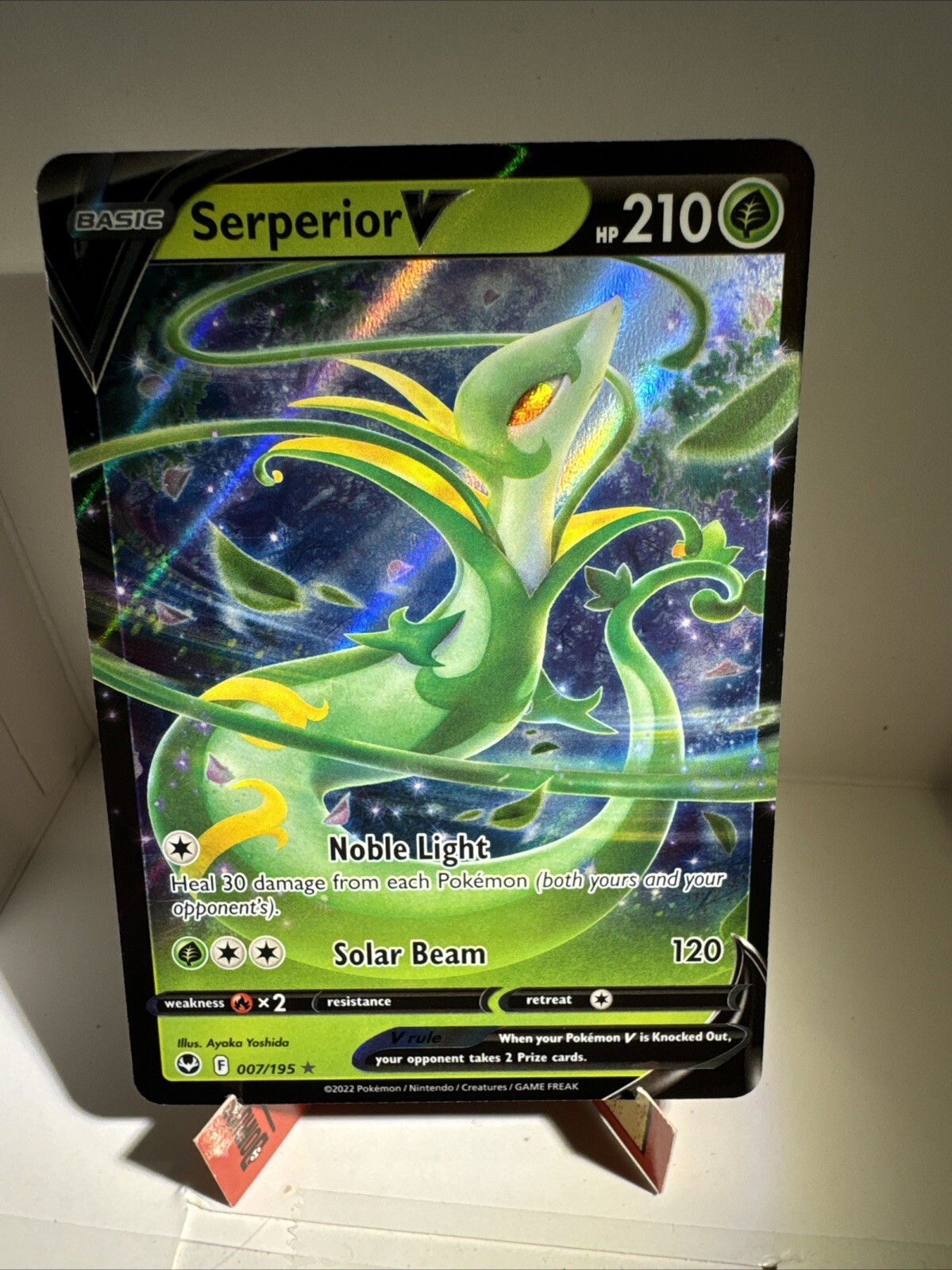 NM Serperior V 007/195 Ultra Rare Silver Tempest