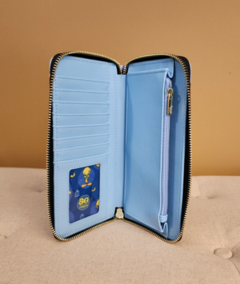 Loungefly Looney Tunes Tweety Bird & Sylvester Zip Wallet Blue NWT