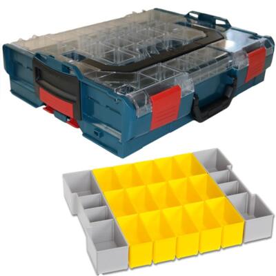Sortimo Systemkoffer L-Boxx 102 Ozeanblau , transparenter Deckel + Insetboxen B3
