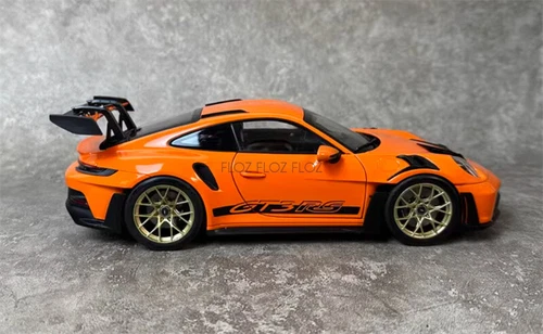 1:18 para NOREV para Porsche para 911 para 992 para GT3 para RS Naranja Rojo Oro Ruedas - Imagen 6 de 12