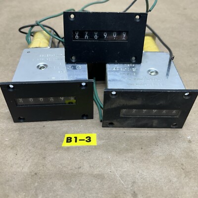 (3) USED VEEDER ROOT TIMER 159106 Fast Shipping! + Warranty