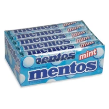 MENTOS CHEWY CAND ROLL MINT - 1.32oz. - 14PCS ROLL -  15ROLLS TO PACKET.