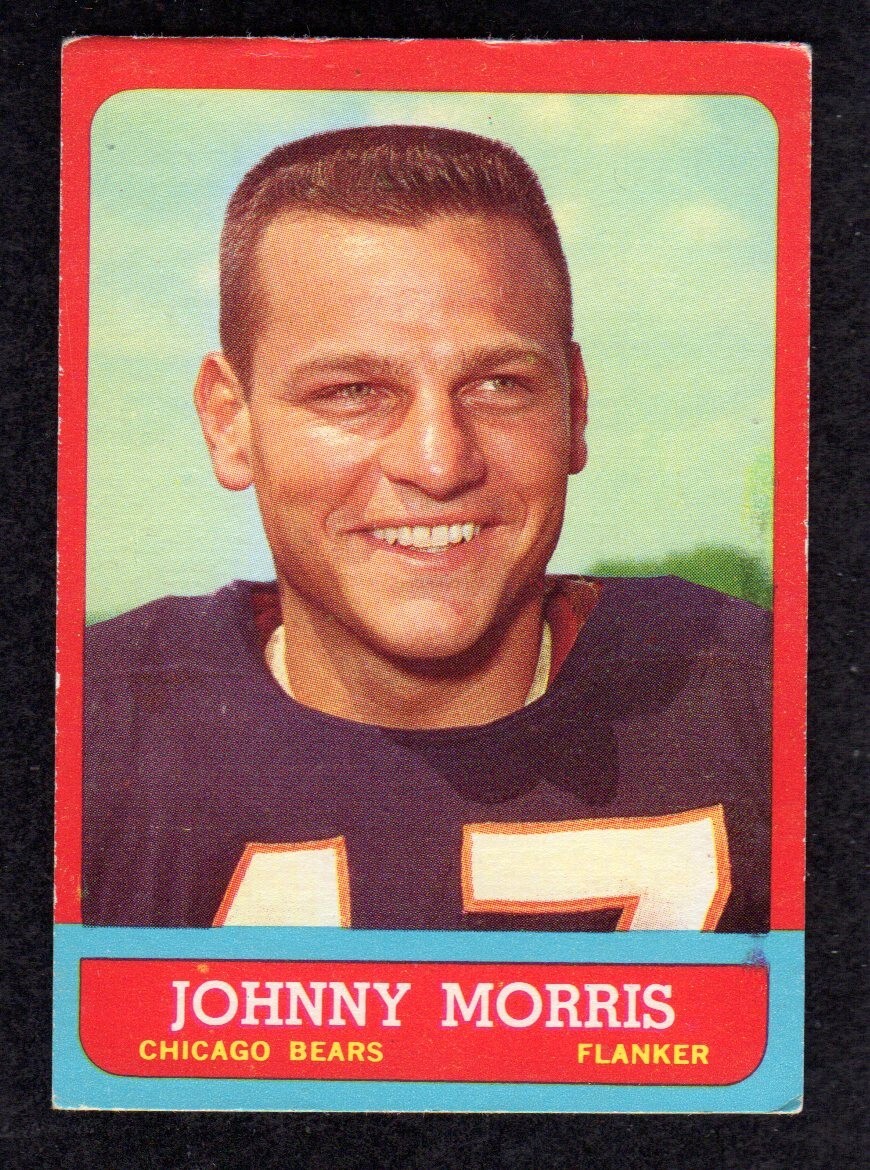 1963 Topps #63 Johnny Morris Chicago Bears Football Card VG/EX+