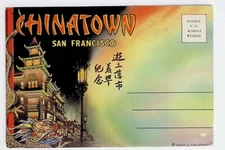 Postcard Folder Chinatown San Francisco California 18 Views #F54
