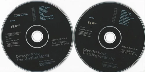 DEPECHE MODE The Singles 86 98 promo advance 2CD