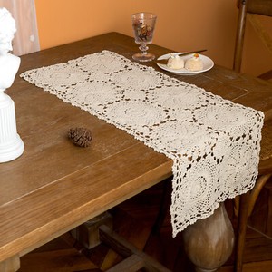 Handmade Cotton Crochet Lace Table Runner Rectangle Doilies For Dinner Table New Handmade Cotton Crochet Lace Table Runner Rectangle Doilies For Dinner Table New