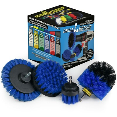 #ad Boat Cleaning Drill Brush Attachment Set Personal Watercraft Detailing $27.99