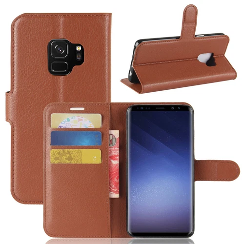 Leather Wallet Phone Case Cover with Magnetic Flip for Samsung S/8/9/+/Plus