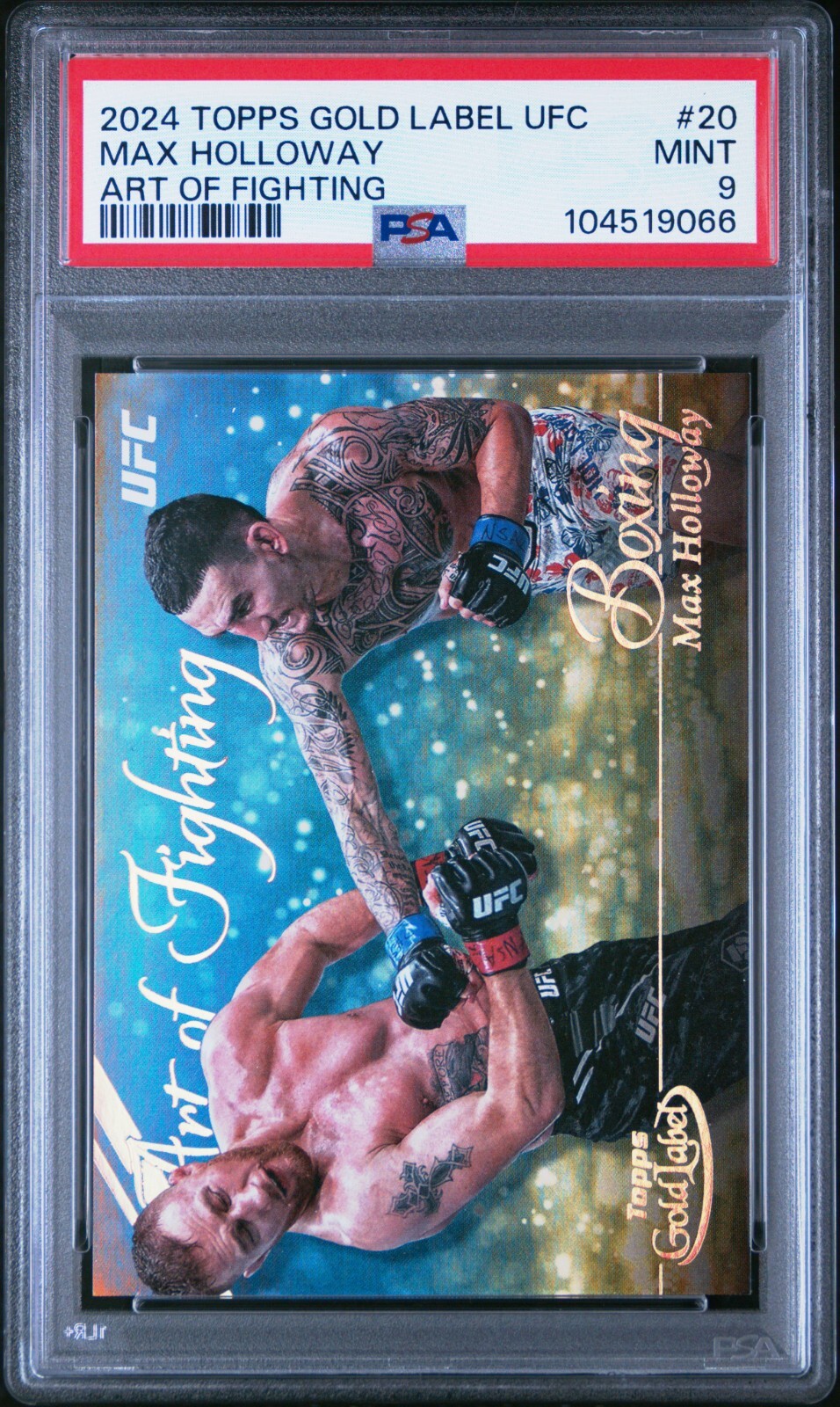 2024 Topps Gold Label UFC AOF-20 Max Holloway Art of Fighting Boxing SSP 🔥🔥
