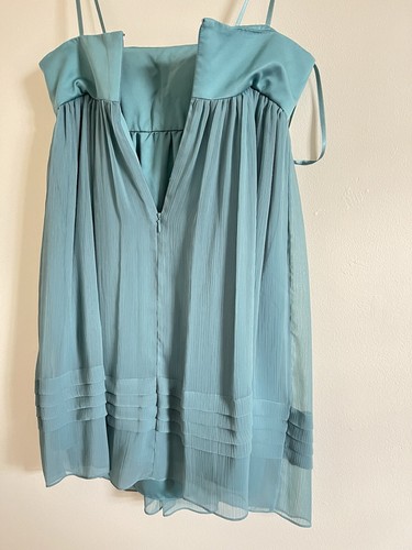 Max &Cleo Womens Dress 4 Amazon Cocktail Chiffon Rosette Sheer Silk Summer Party - Picture 10 of 20