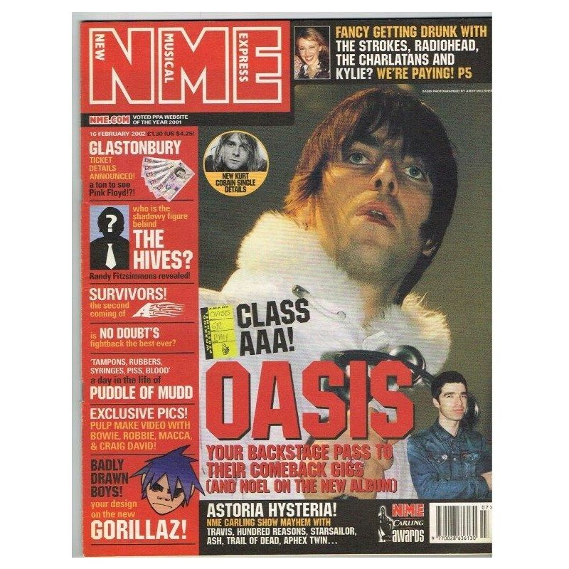 New Musical Express NME Magazine February 16 2002 npbox056