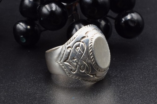 Exclusive Ukraine Vintage old Sterling SILVER 925 Ring Size 8.5-9 MEN woman - Picture 11 of 18