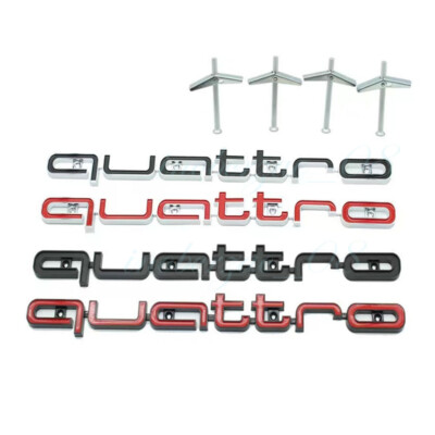 Auto Front Grille Logo Quattro Aufkleber Für Audi A3 A4 A5 A6 A7 A8 Q3 Q5 Q7 S3