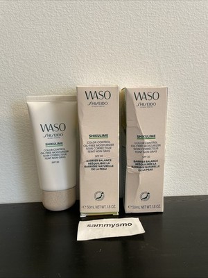 Shiseido WASO SHIKULIME Color Control Moisturizer SPF30 1.8 oz., x2 Read Descrip